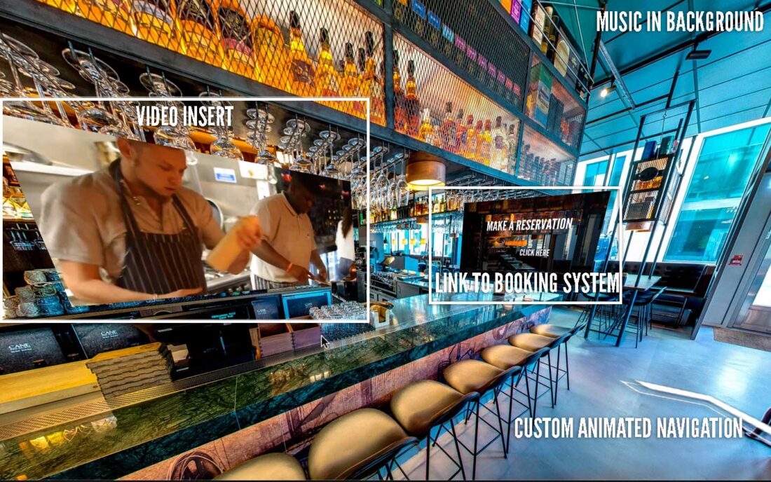360 immersive restaurant virtual tour